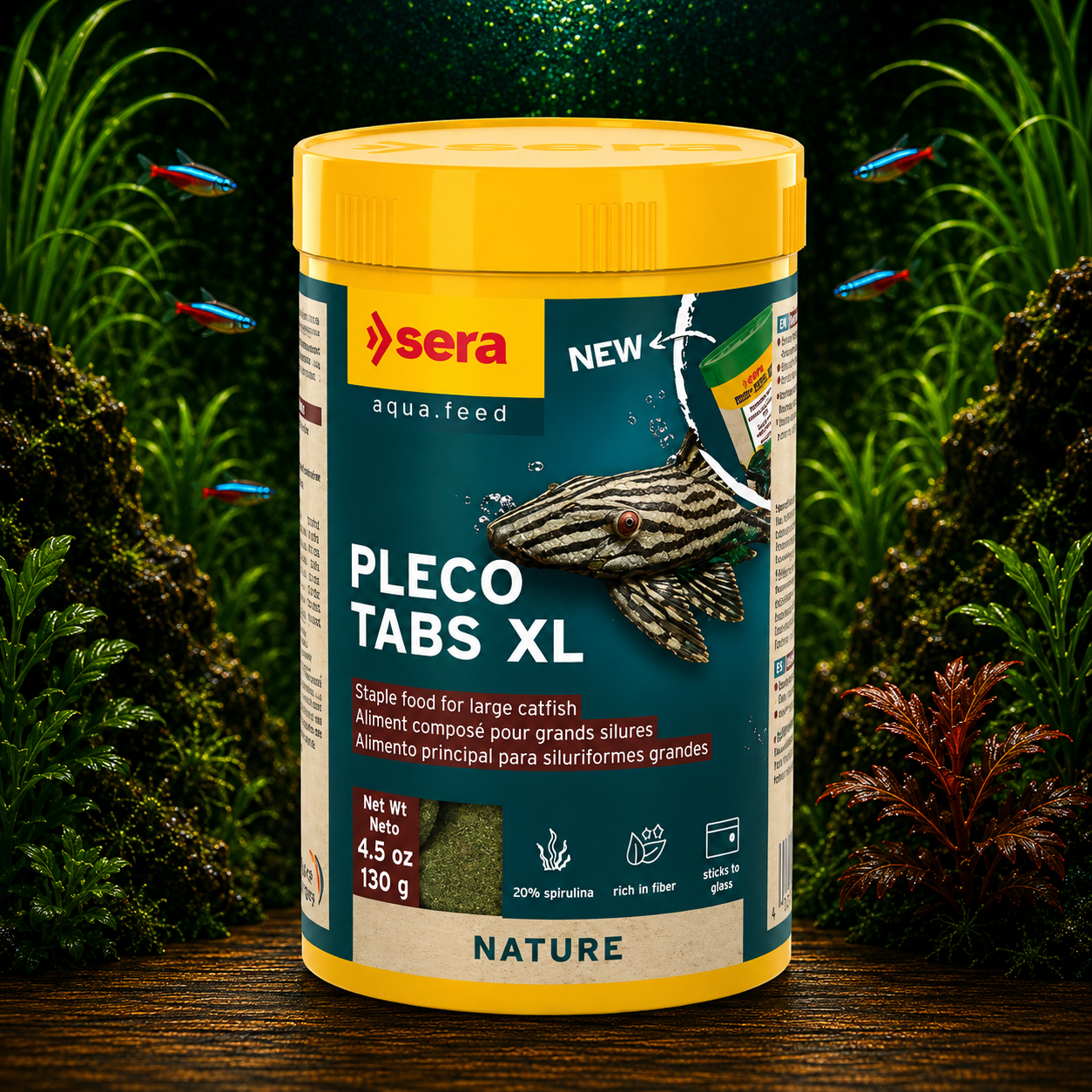 Sera Pleco Tabs XL Nature - Catfish Food XL